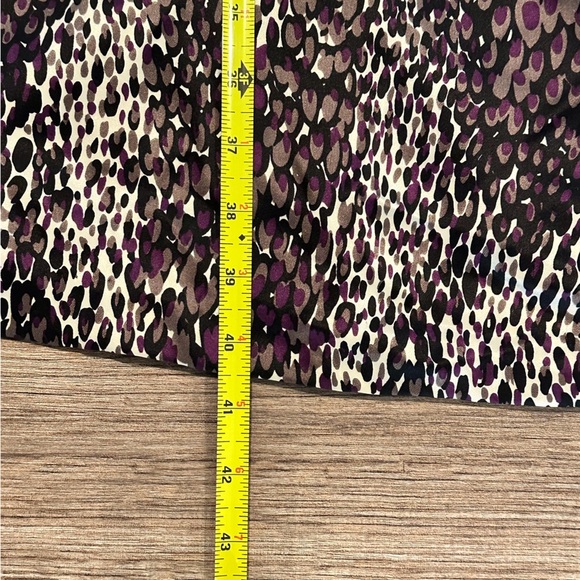 NWT! Nanette Lepore Purple Animal Print Cap Sleeve Silk Sheath Dress - Picture 8 of 11